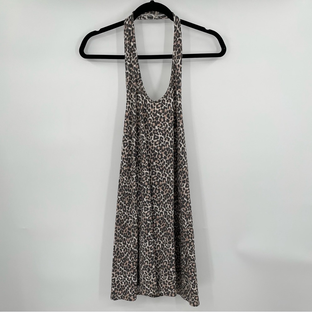 AEO Animal Print Halter Dress NWOT ZB